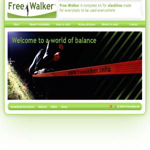 Freewalker makes slackline available for everybody everywhere.