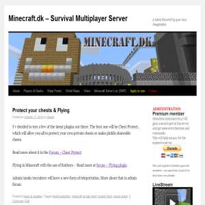 Minecraft Smp Server Computer Games Entertainment Danish Minecraft Server Smp Survival Multiplayer Server With Strict Approval Program We Only Accept Mature 18 Players And Accept Peop