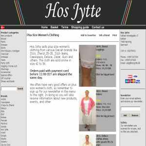 Plus size clothing at Hosjytte.dk
