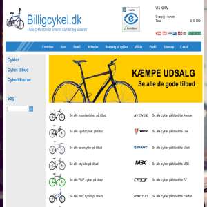 Bikes from Billigcykel.dk