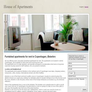 Furnished apartments for rent in Copenhagen
